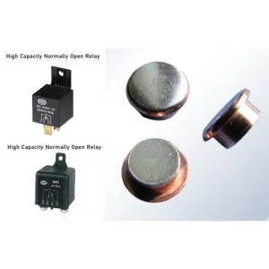 Grandes contatos de relé de energia